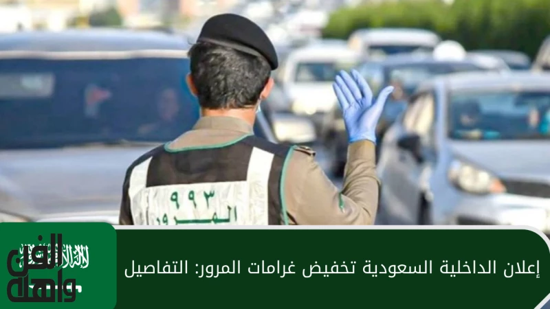 وزارة الداخلية السعودية تزف بشرى سارة.. تخفيض جديد لغرامات المرور بنسبة مئوية عالية